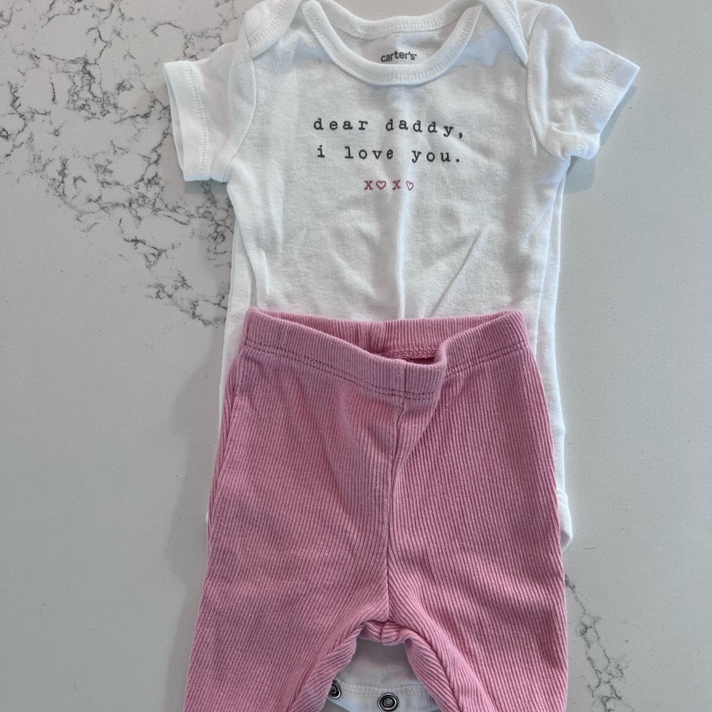 Carters NB I love you daddy set